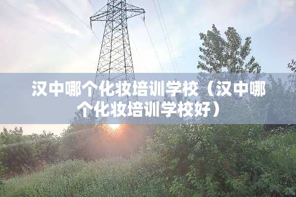汉中哪个化妆培训学校（汉中哪个化妆培训学校好）