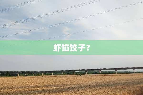 虾馅饺子？