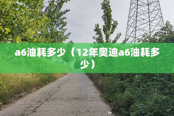 a6油耗多少（12年奥迪a6油耗多少）