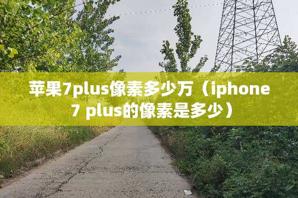 苹果7plus像素多少万（iphone 7 plus的像素是多少）