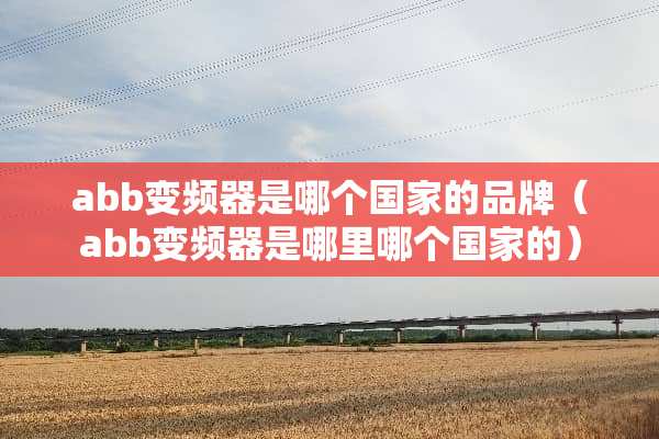 abb变频器是哪个国家的品牌（abb变频器是哪里哪个国家的）