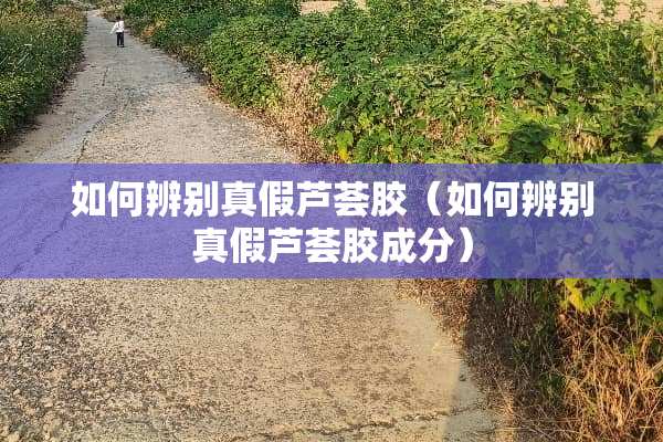 如何辨别真假芦荟胶（如何辨别真假芦荟胶成分）
