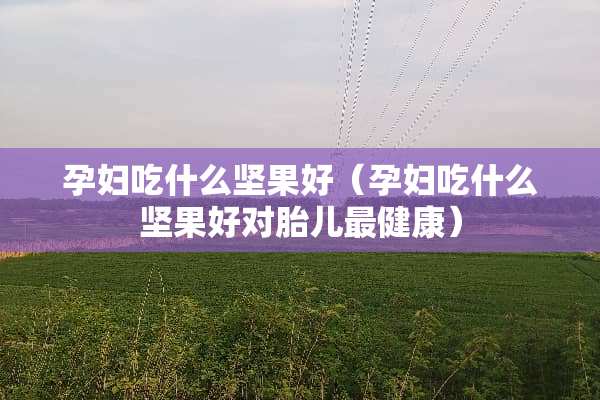 孕妇吃什么坚果好（孕妇吃什么坚果好对胎儿最健康）