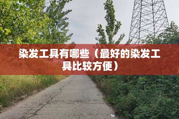 染发工具有哪些（最好的染发工具比较方便）