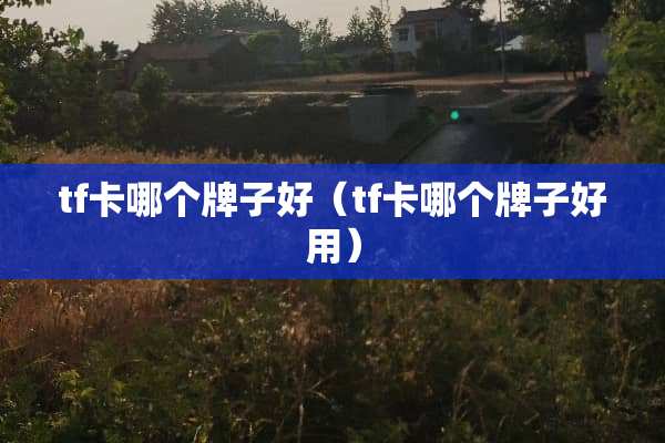tf卡哪个牌子好（tf卡哪个牌子好用）