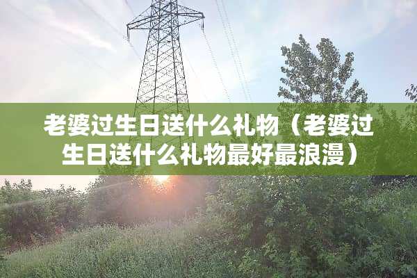 老婆过生日送什么礼物（老婆过生日送什么礼物最好最浪漫）
