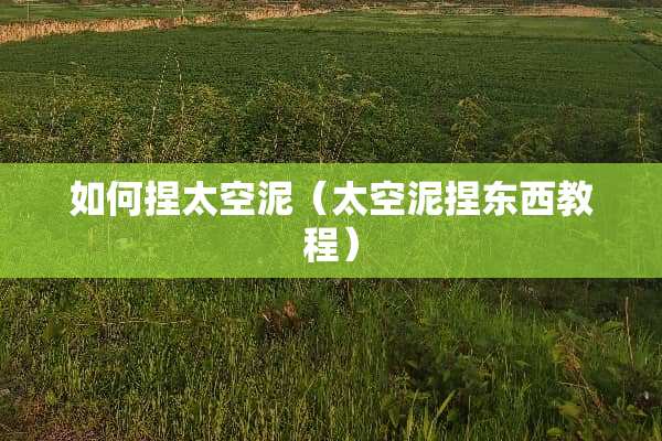 如何捏太空泥（太空泥捏东西教程）