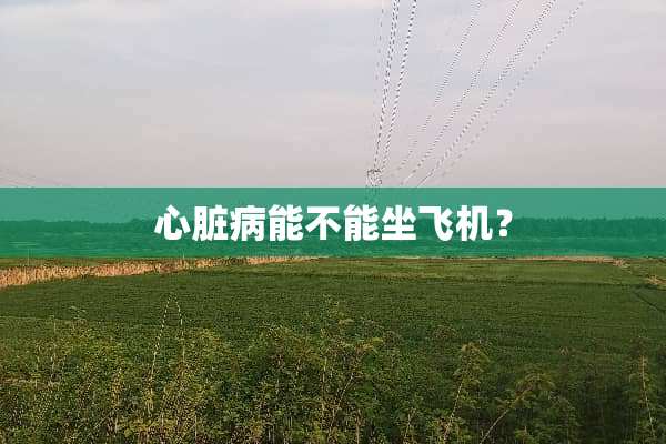 心脏病能不能坐飞机？