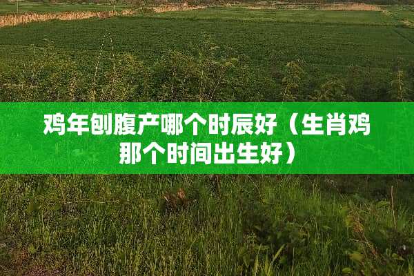 鸡年刨腹产哪个时辰好（生肖鸡那个时间出生好）