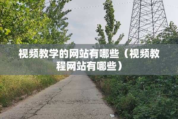 视频教学的网站有哪些（视频教程网站有哪些）