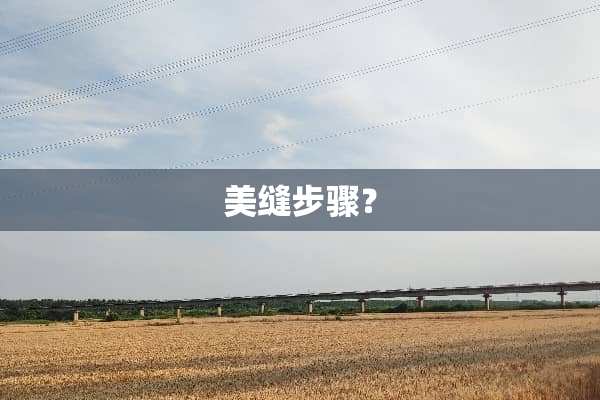 美缝步骤？