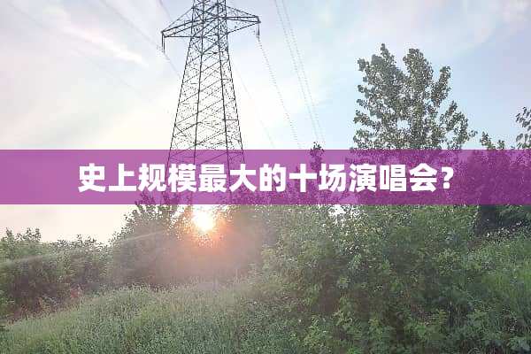 史上规模最大的十场演唱会？