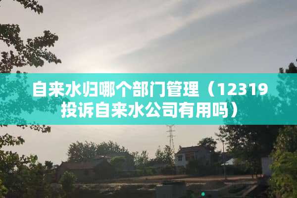 自来水归哪个部门管理（12319投诉自来水公司有用吗）