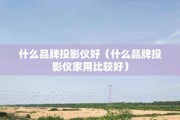 什么品牌投影仪好（什么品牌投影仪家用比较好）