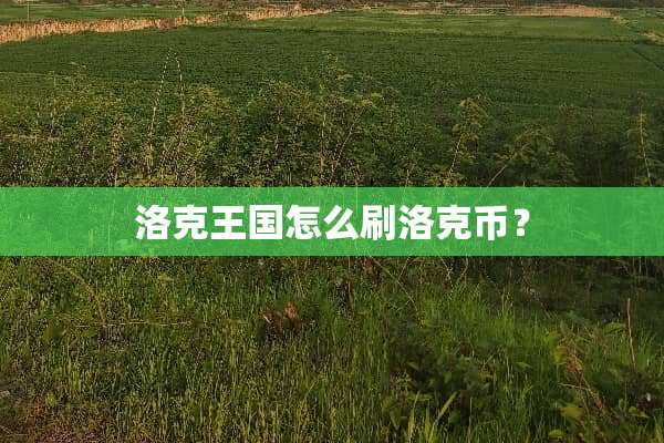 洛克王国怎么刷洛克币？