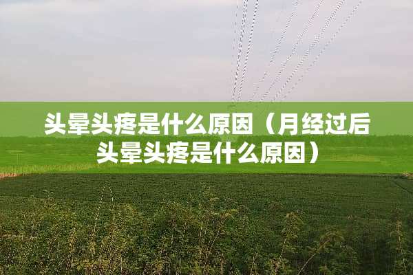 头晕头疼是什么原因（月经过后头晕头疼是什么原因）