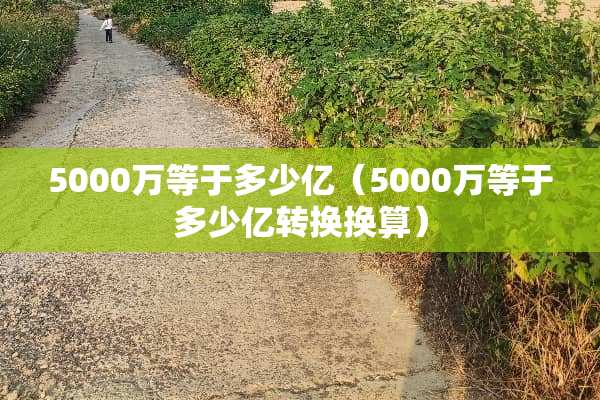 5000万等于多少亿（5000万等于多少亿转换换算）