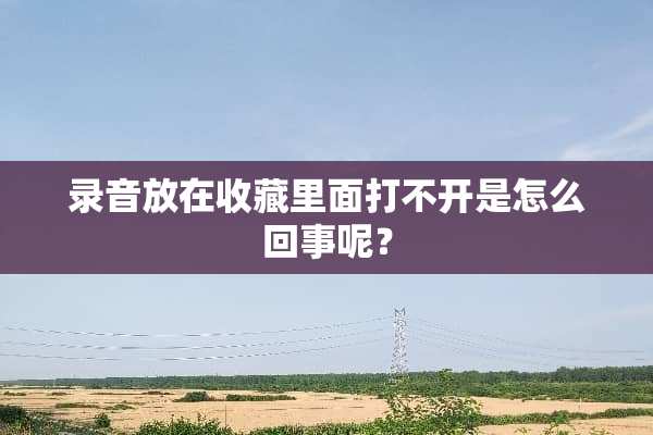 录音放在收藏里面打不开是怎么回事呢？