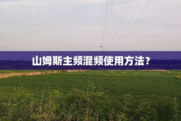 山姆斯主频混频使用方法？