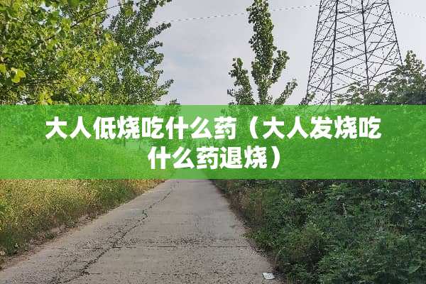 大人低烧吃什么药（大人发烧吃什么药退烧）