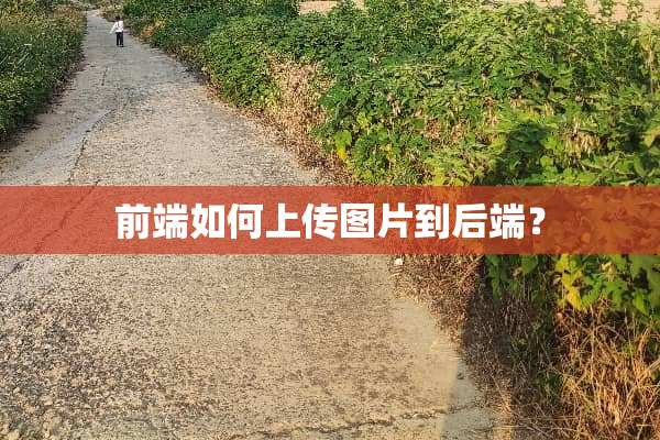 前端如何上传图片到后端？