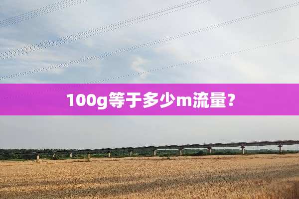100g等于多少m流量？