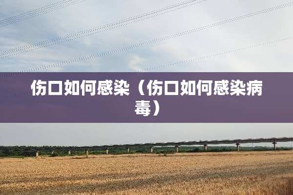 伤口如何感染（伤口如何感染**）