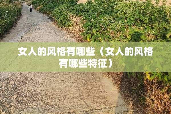 女人的风格有哪些（女人的风格有哪些特征）
