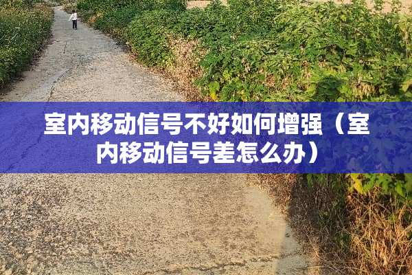 室内移动信号不好如何增强（室内移动信号差怎么办）