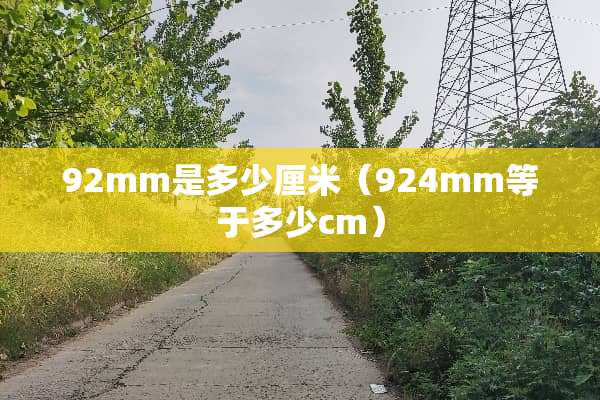 92mm是多少厘米（924mm等于多少cm）