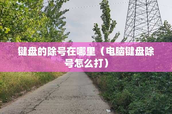 键盘的除号在哪里（电脑键盘除号怎么打）