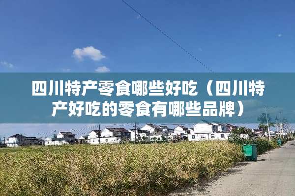 四川特产零食哪些好吃（四川特产好吃的零食有哪些品牌）