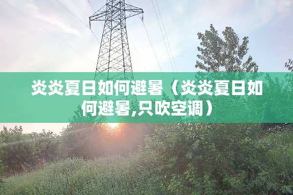 炎炎夏日如何避暑（炎炎夏日如何避暑,只吹空调）