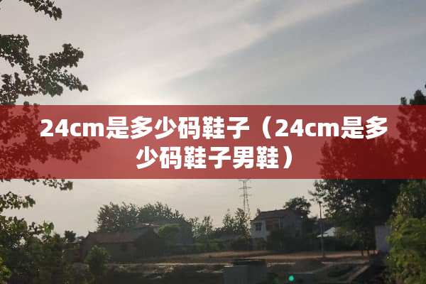 24cm是多少码鞋子（24cm是多少码鞋子男鞋）