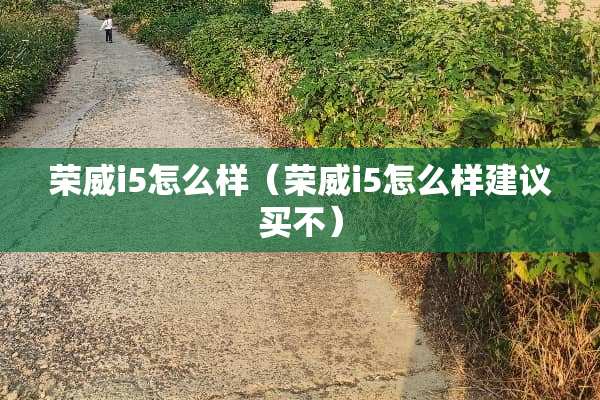 荣威i5怎么样（荣威i5怎么样建议买不）