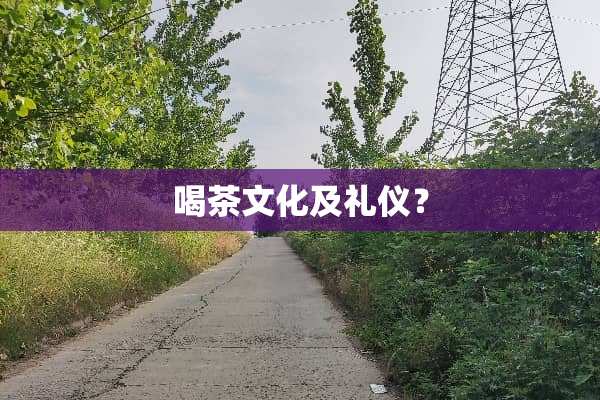 喝茶文化及礼仪？