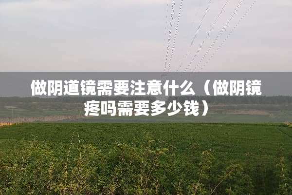 做*道镜需要注意什么（做*镜疼吗需要多少钱）