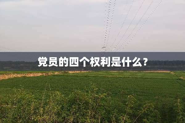 *员的四个权利是什么？