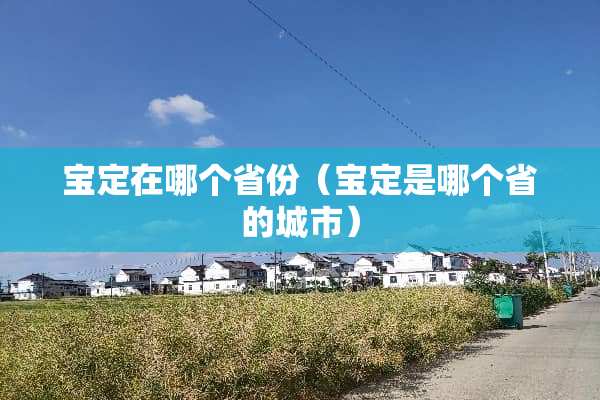 宝定在哪个省份（宝定是哪个省的城市）