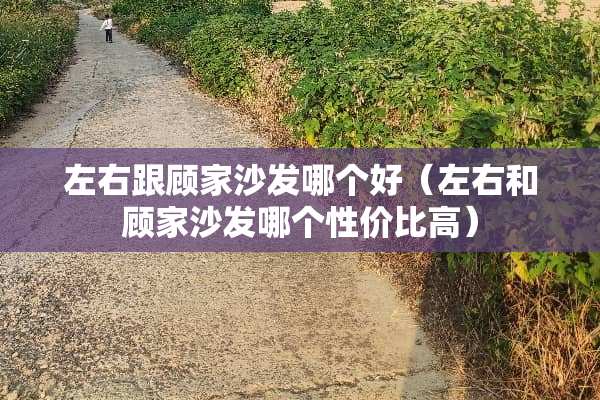 左右跟顾家沙发哪个好（左右和顾家沙发哪个性价比高）