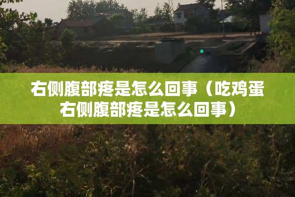 右侧腹部疼是怎么回事（吃鸡蛋右侧腹部疼是怎么回事）