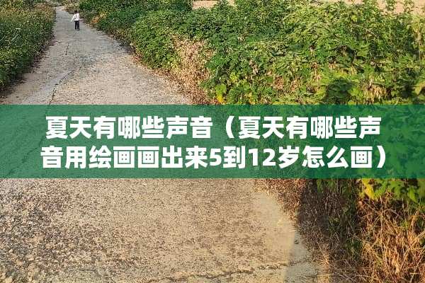 夏天有哪些声音（夏天有哪些声音用绘画画出来5到12岁怎么画）