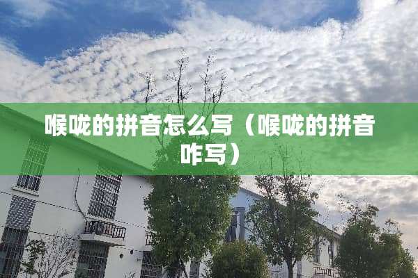 喉咙的拼音怎么写（喉咙的拼音咋写）