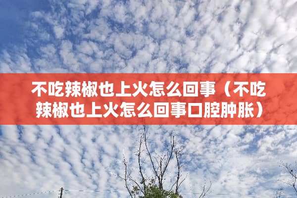不吃辣椒也上火怎么回事（不吃辣椒也上火怎么回事口腔肿胀）