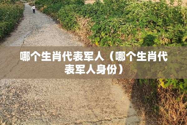 哪个生肖代表军人（哪个生肖代表军人身份）