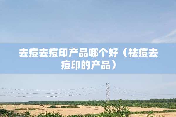 去痘去痘印产品哪个好（祛痘去痘印的产品）