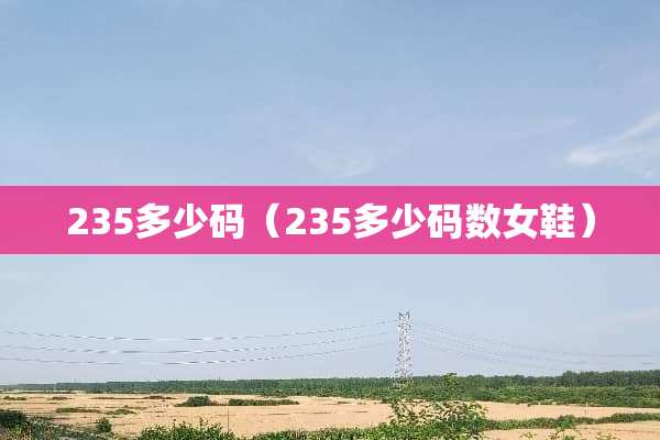 235多少码（235多少码数女鞋）