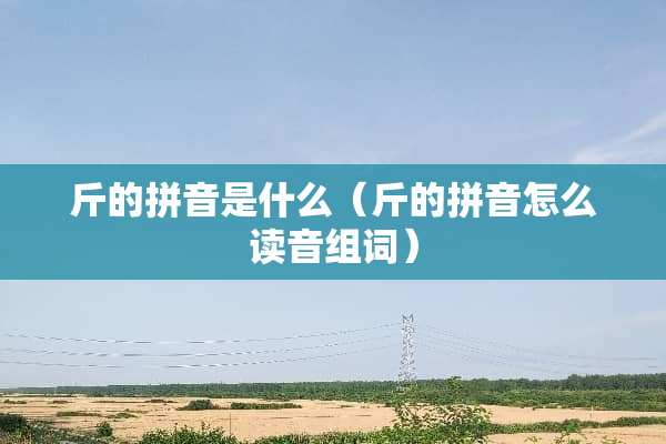 斤的拼音是什么（斤的拼音怎么读音组词）