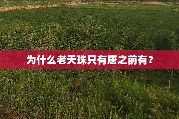 为什么老天珠只有唐之前有？