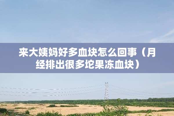 来大姨妈好多血块怎么回事（月经排出很多坨果冻血块）